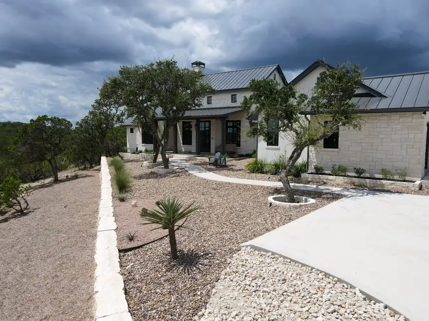 Completed landscape work near Canyon Lake